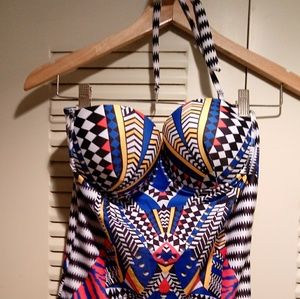 Tribal/African Swim Suit Sz XXL